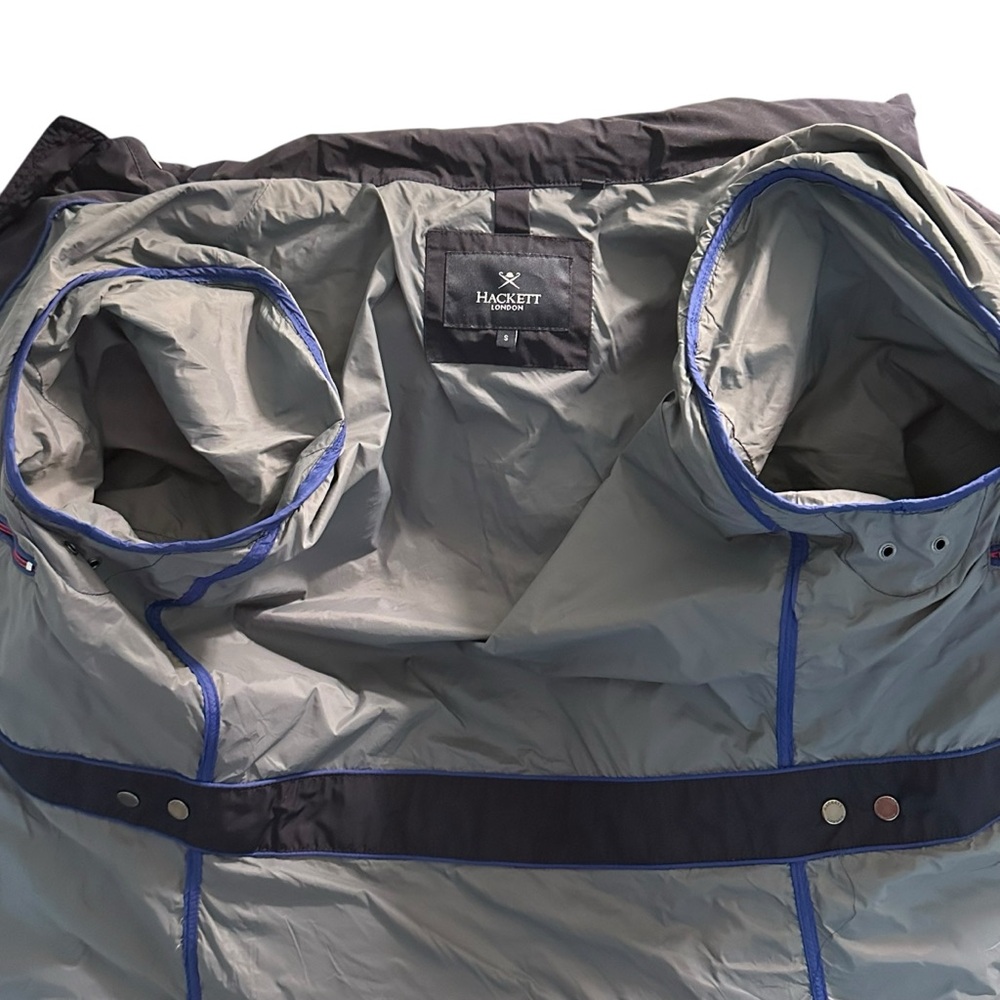 Hackett London Men’s Navy Velo-Speed Field Jacket Hood 4 Pocket Front Lined - Picture 10 of 15